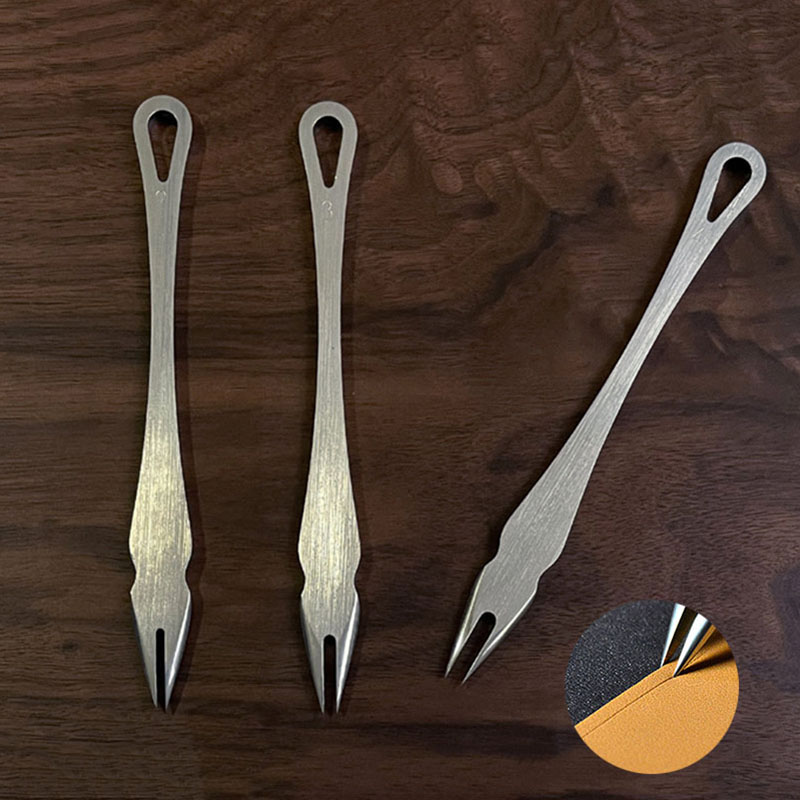 Leatherwork Beginner - 1Pc 革浅いスロットエッジリニアレザーエッジクリーサーステンレス鋼革圧着作業クラフト作成ツール 2/3/4 ミリメートル