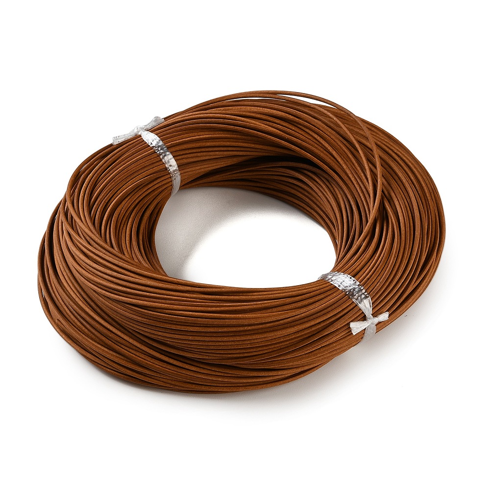 Leatherwork Beginner - 100m 1mm/1.5mm/2mm/3mm 牛革丸紐 DIYブレスレット用アクセサリー ジュエリー製作ロープ紐