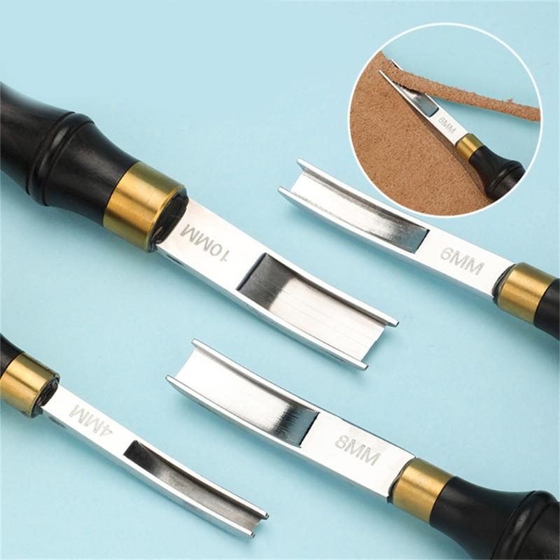Leather Edge Beveler - レザーエッジングスカイブベベルツールレザーエッジスキーバーツールレザークラフトツールウッドハンドルレザークラフトトリマーツールX3UC