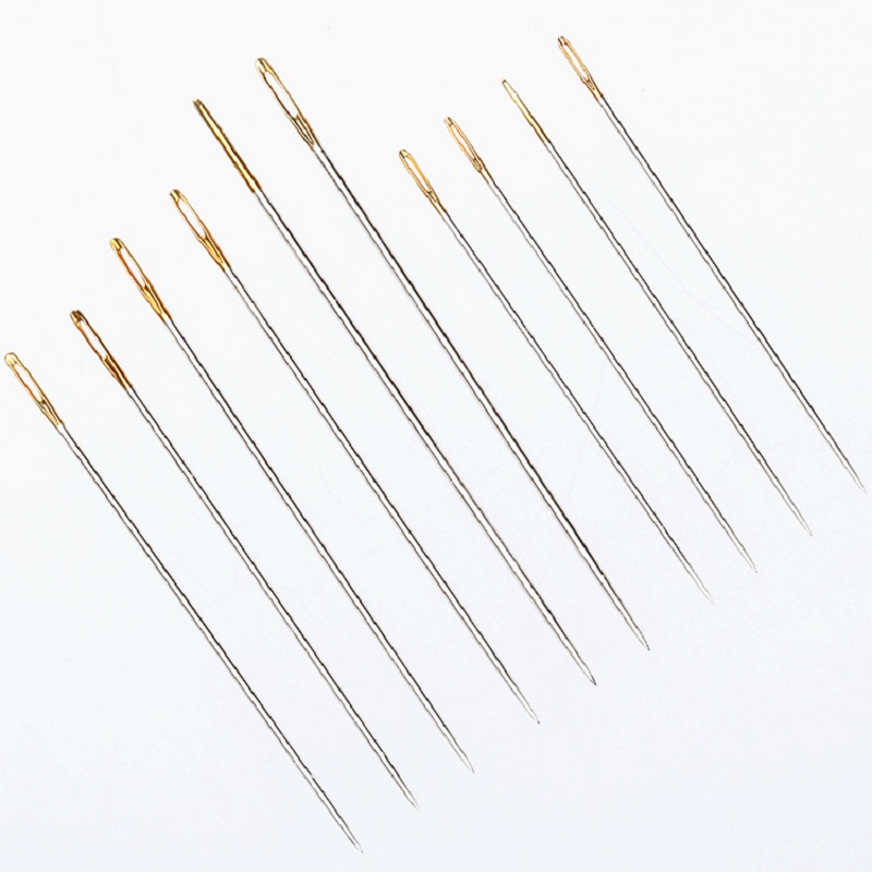 Leatherwork Hand Sewing Needles - 10 個アソートサイズレザークラフトミシン針手作業縫製ステッチ修理ホーム DIY ツール針革キャンバスクラフト