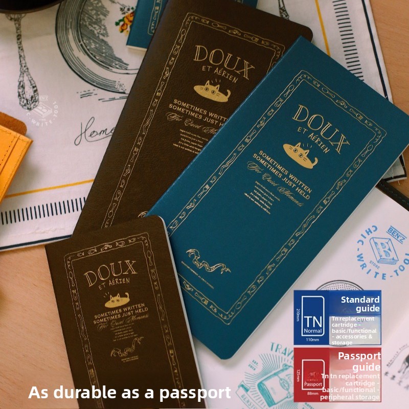 Fromthenon トラベラーズノート かわいい猫革カバー - Leather Work Notepad のレビューと価格