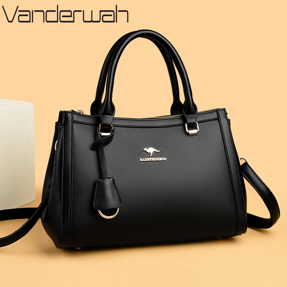 カンガルーブランド ソフトPUレザー ショルダー クロスボデ - Leather Work Bag Women のレビューと価格