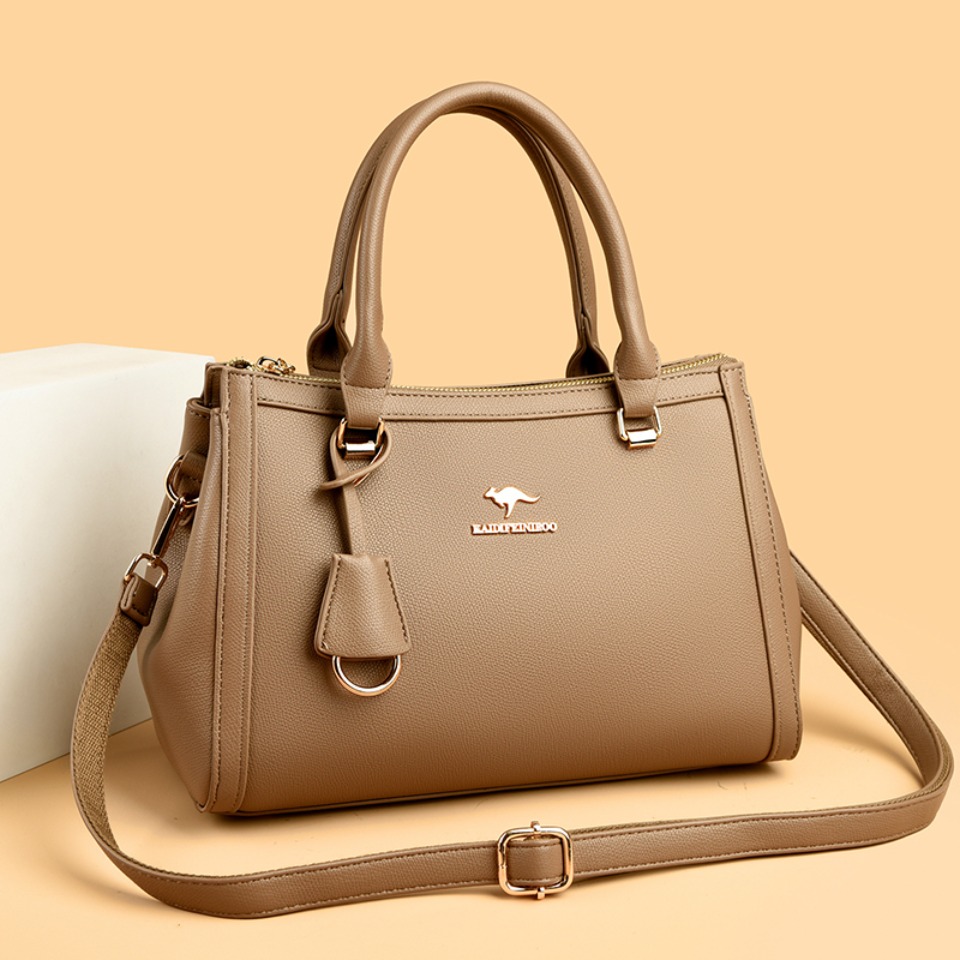 カンガルーブランド ソフトPUレザー ショルダー クロスボデ - Leather Work Bag Women のレビューと価格