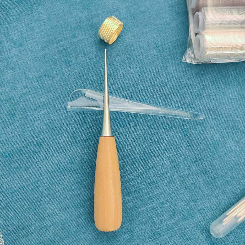 革針付き革作業キット 縫製千枚通し ワックス糸 革張り修理キ - Leatherwork Hand Sewing Needles のレビューと価格