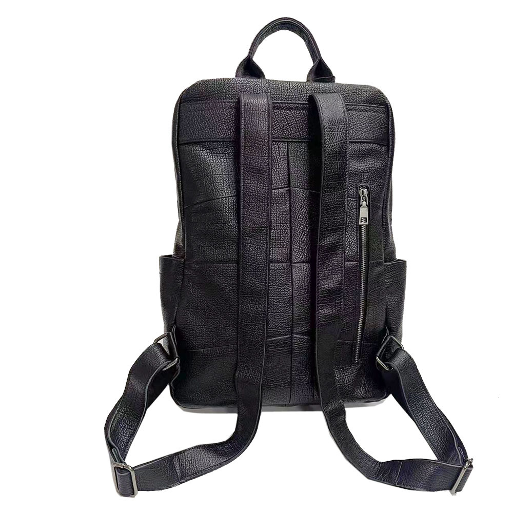 大型男性用本革トラベルバックパック ブラック牛革製ノートパソ - Leather Work Rucksack のレビューと価格