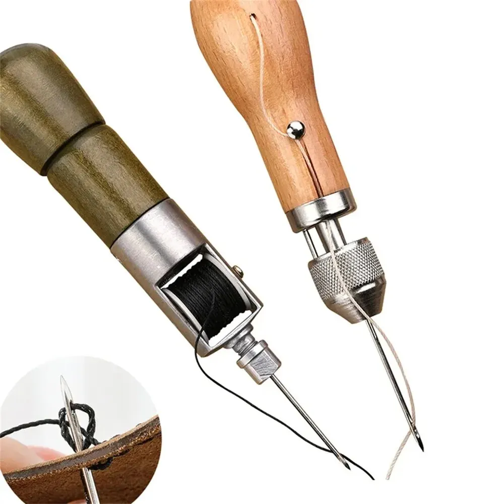 DIY 革縫製千枚通しキットワックス糸ハンド縫製ツールレザー - Leatherwork Thread のレビューと価格