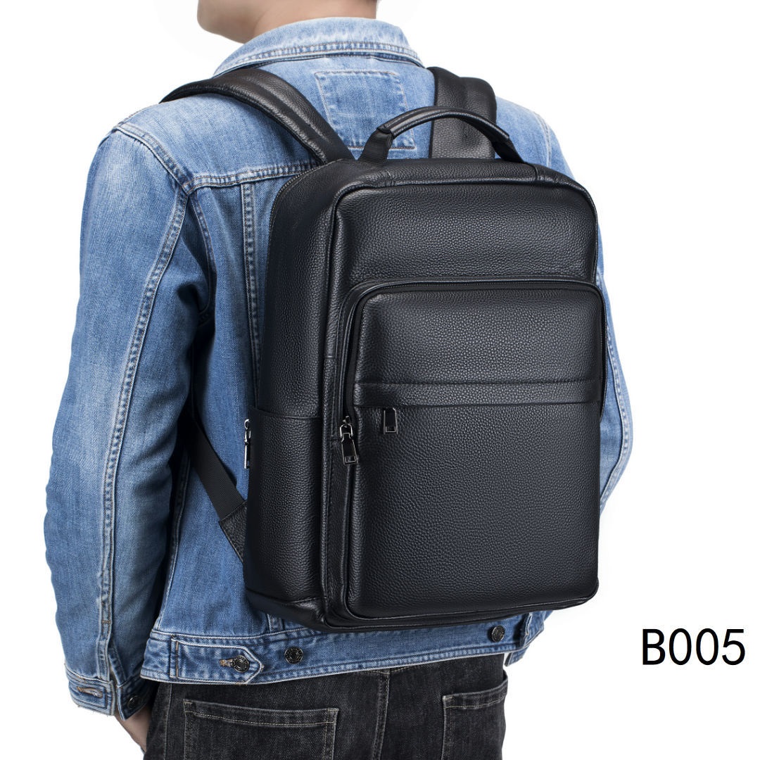男性用本革トラベルバックパック ブラック牛革製 ラップトップ - Leather Work Rucksack のレビューと価格
