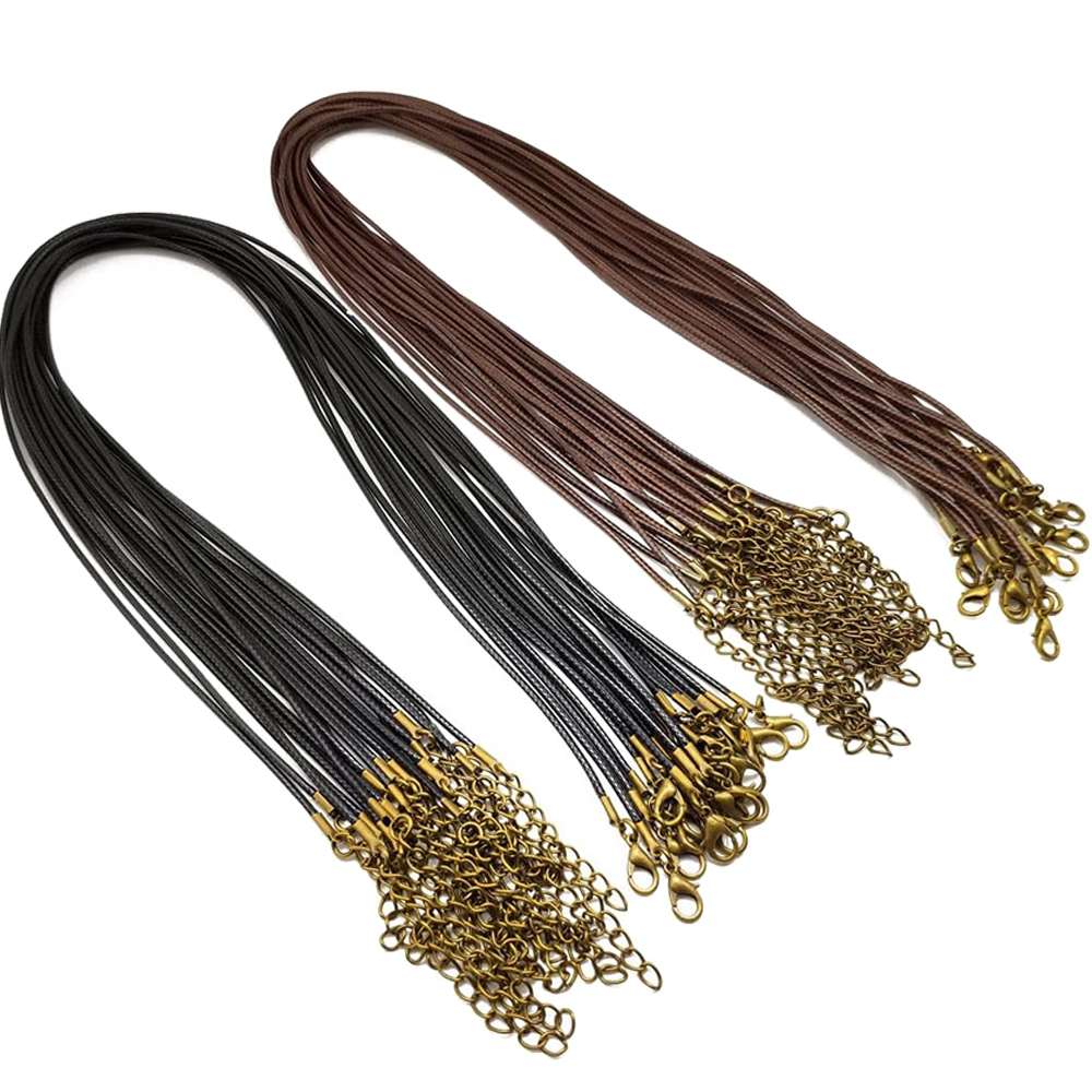 20 個 45 センチメートルブラウンワックスネックレスコー - Leatherwork Beginner のレビューと価格