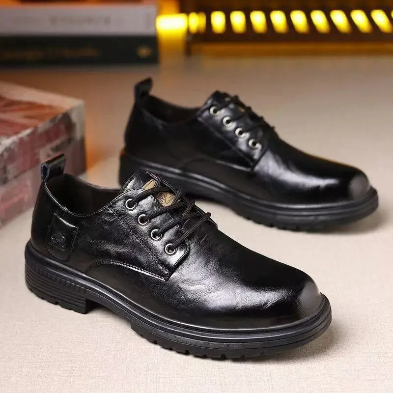 メンズカジュアルレザーシューズ英国スタイルビジネスドレスシュ - Leather Working のレビューと価格