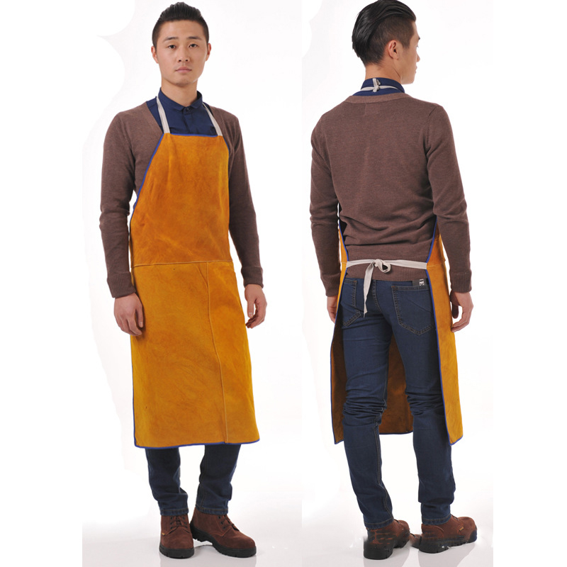 2027牛革製作業服エプロン、難燃性、電気作業、工場、鍛冶屋 - Leather Work Factory のレビューと価格