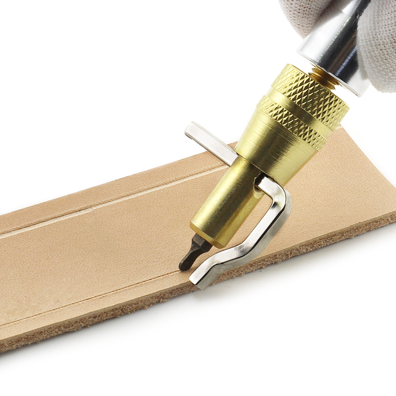 1セットメタル製調整可能レザー縫製＆折り目加工エッジベベラー - Leather Edge Beveler のレビューと価格