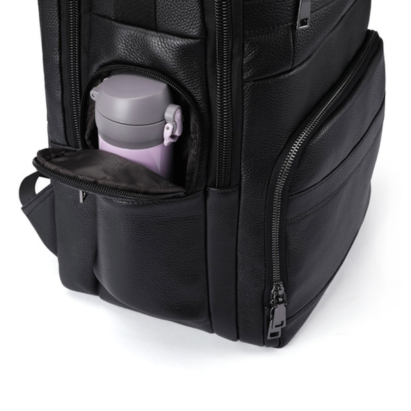 Luufan-本革のバックパック,男性用,USB付き,大容量 - Leather Work Rucksack のレビューと価格
