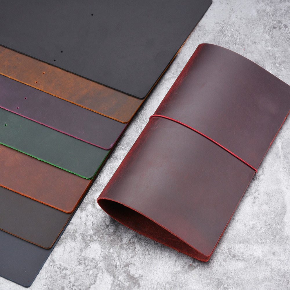 DIYノートカバー クレイジーホースレザー A5/A6/スタ - Leather Work Notepad のレビューと価格