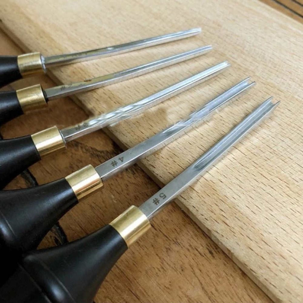 プロ仕様の革漉き工具、木製ハンドル付き、幅広刃、携帯用革漉き - Leather Edge Beveler のレビューと価格