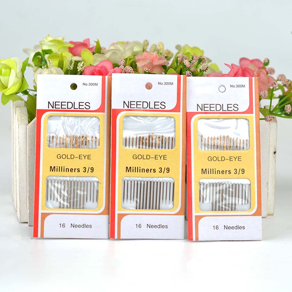 大きな目穴のセルフスレッディング手縫い針16本セット、革、シ - Leatherwork Hand Sewing Needles のレビューと価格