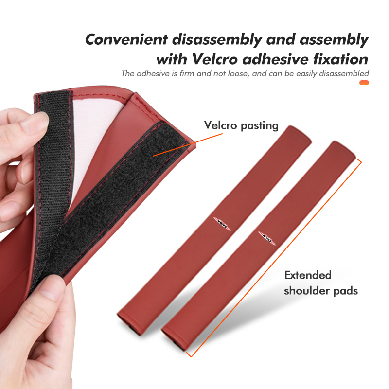 ミニカーシートベルトパッドショルダーマット革製安全ベルトプロ - Leather Work For Car のレビューと価格