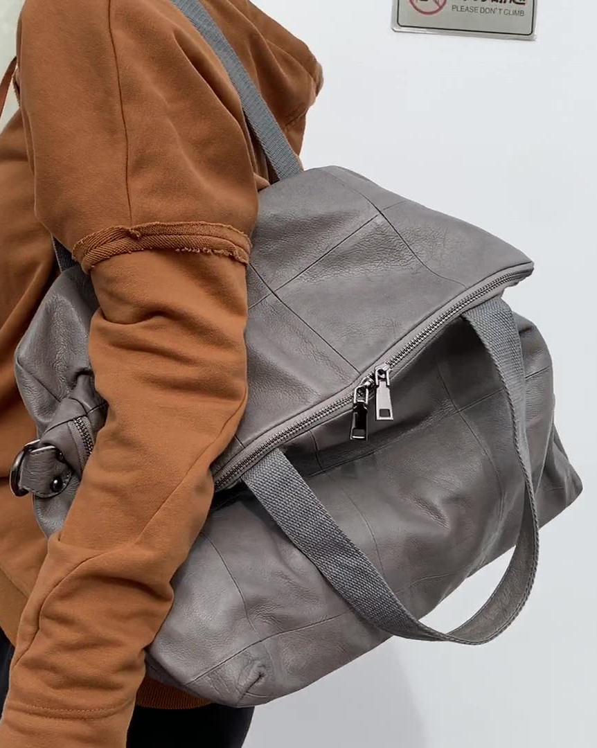 大容量トートバッグ女性用本革クロスボディバッグソフトカジュア - Leather Work Bag Women のレビューと価格