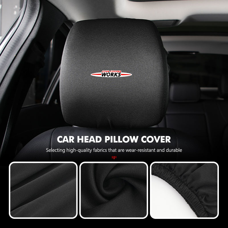 ミニカーシートヘッドレストカバーシートネックピロー保護クッシ - Leather Work For Car のレビューと価格