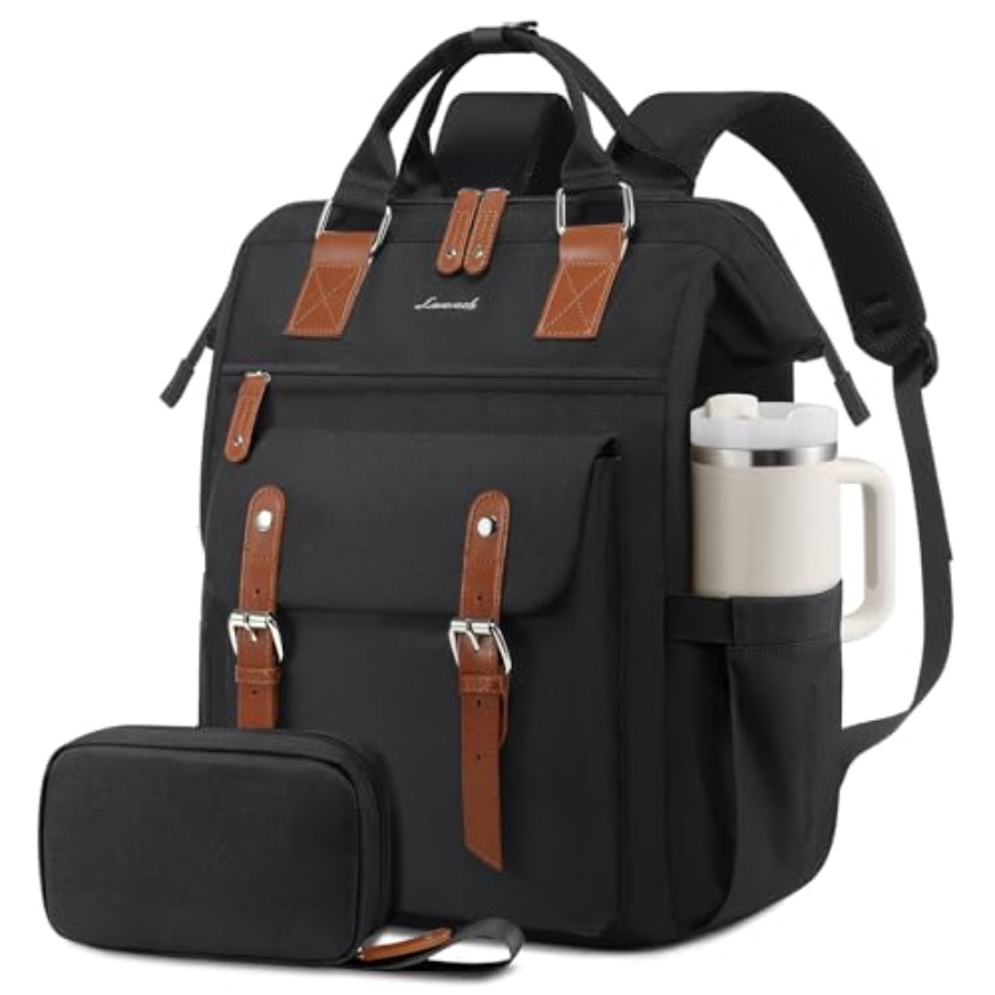 女性用ラップトップバックパック、教師、看護師用ワークラップト - Leather Working のレビューと価格