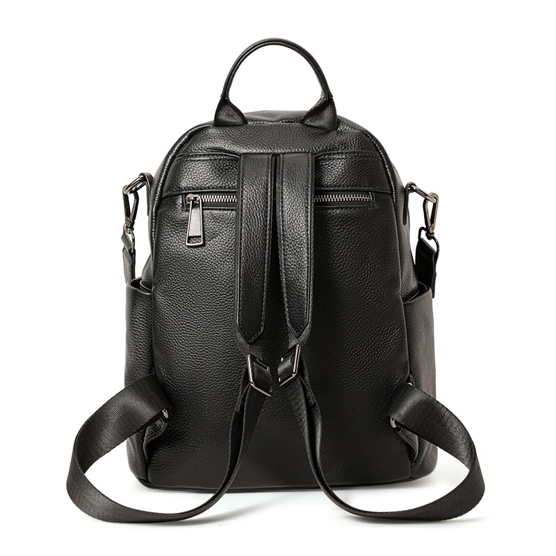 本物の牛革製盗難防止バックパック、取り外し可能なショルダース - Leather Work Rucksack のレビューと価格