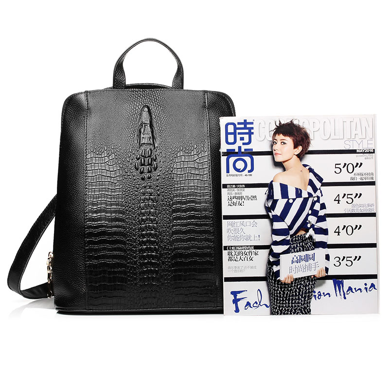 Zency レディース クロコダイルレザー バックパック 1 - Leather Work Bag Women のレビューと価格